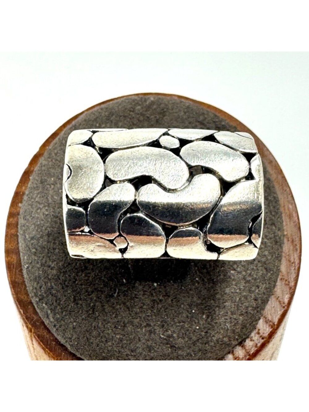 Pebble Texture Design Ring Sterling Silver 925 Size 6